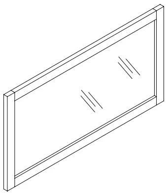 HOME DECORATORS COLLECTION BMR Kordite 60 Inch Mirror-product