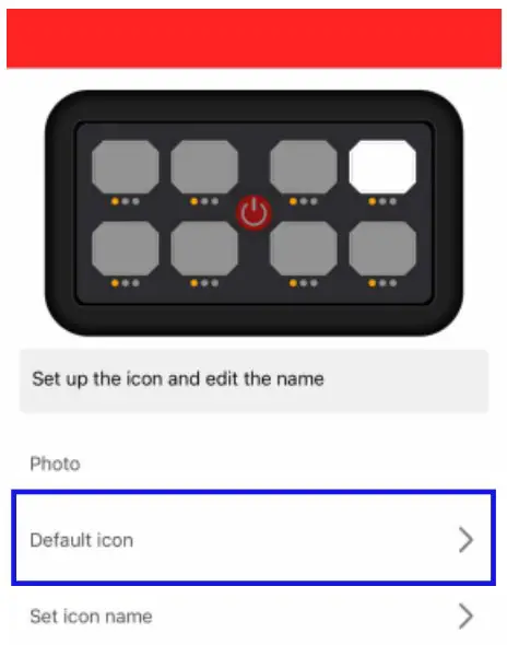 Setting Switch Label Icons
