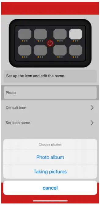 Setting Switch Label Icons