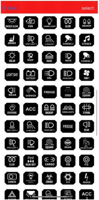 Setting Switch Label Icons