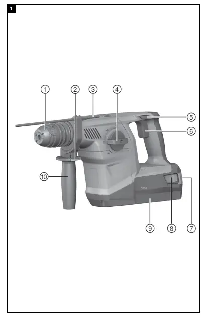HILTI-TE 30­A36-Cordless-Rotary-Hammer-FIG-1