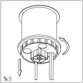 GTV LIGHTING AE-BPW4F120P-10 Recessed Office Extension Cord B3
