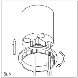 GTV LIGHTING AE-BPW4F120P-10 Recessed Office Extension Cord B5