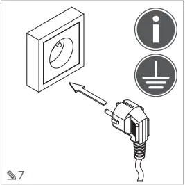 GTV LIGHTING AE-BPW4F120P-10 Recessed Office Extension Cord B7