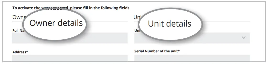 Activate your Warranty