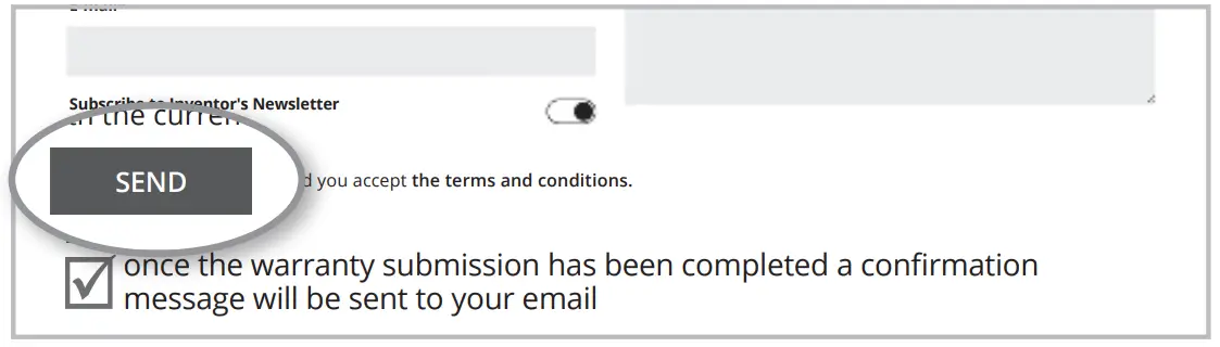 Activate your Warranty