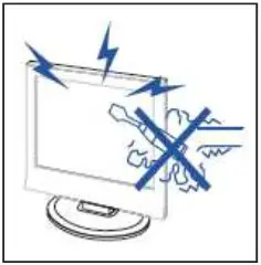 ENGLAON 24M40 24 Inch HD LED 12V TV - Caution 5