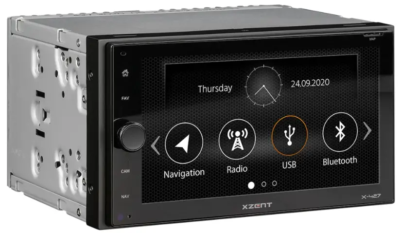 XZENT X 427 2 DIN Infotainer or Naviceiver with DAB Plus or USB and Bluetooth -
