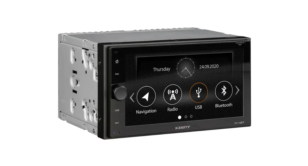 Xzent X-427 2-din Infotainer Or Naviceiver With Dab Plus Or Usb And Bluetooth User Manual