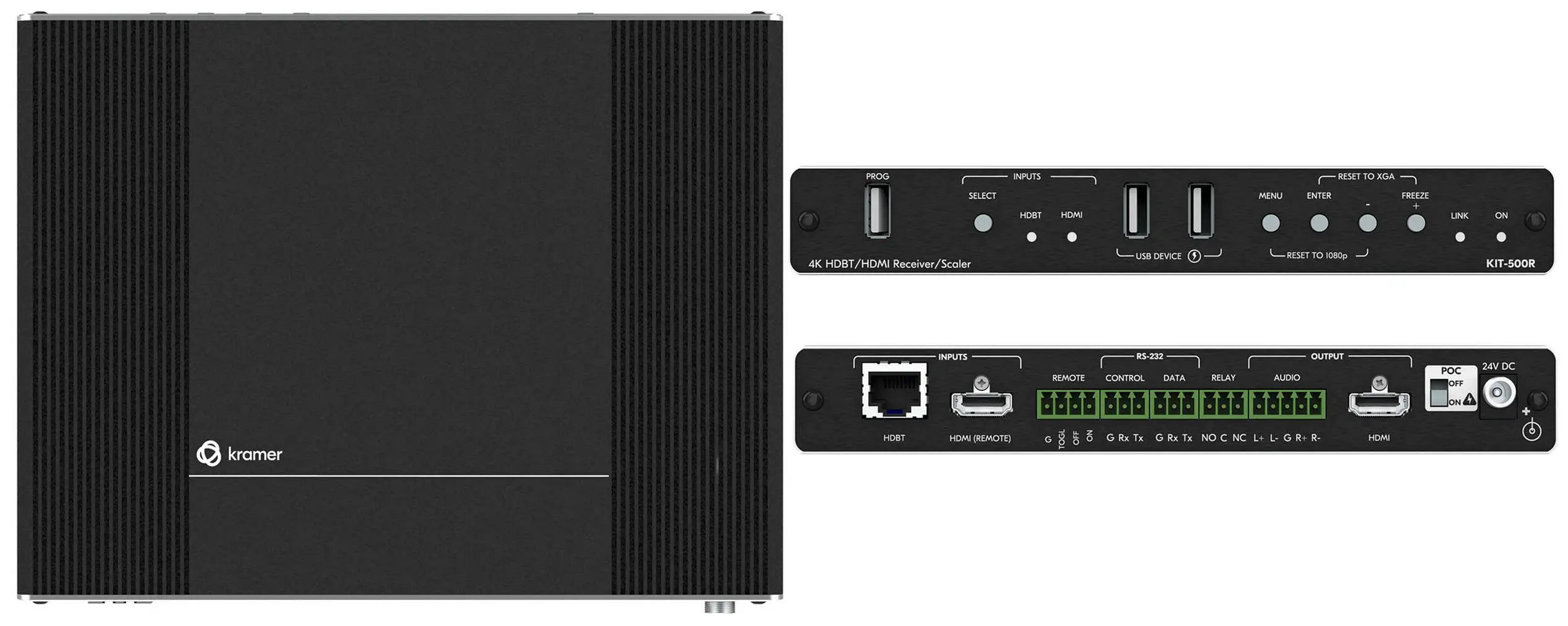 kramer-KIT-500-5x2-4K60-USB-C-HDMI-Extender-or-Scaler-Matrix-Kit-product