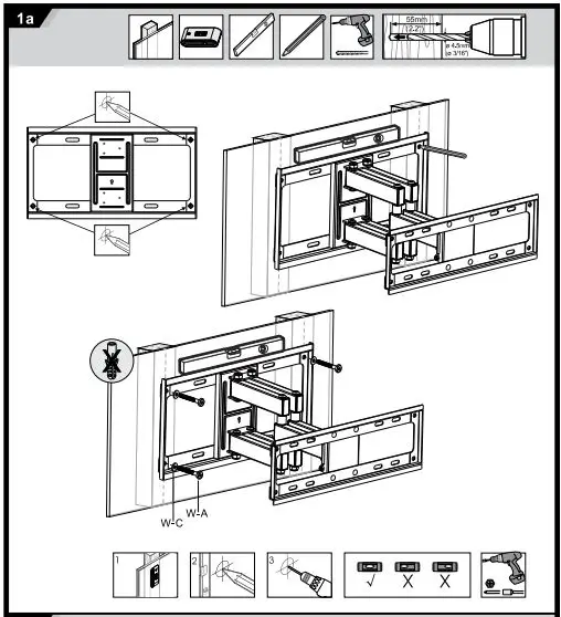 VANCO-AM3780-Articulating-TV-Wall-Mount-FIG-2