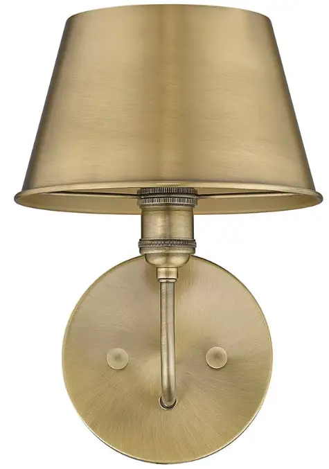 SIGNATURE-HARDWARE-464496-Stanburn-8-in-W-1-Light-Aged-Brass-Modern-Contemporary-Wall-Sconce-product