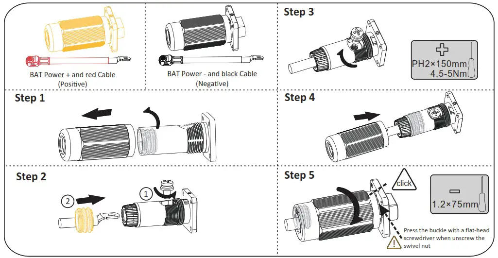 SUNPOWER RESERVE INV 1 P5 L1 INT Solar Storage Battery - Electrical Connections 3