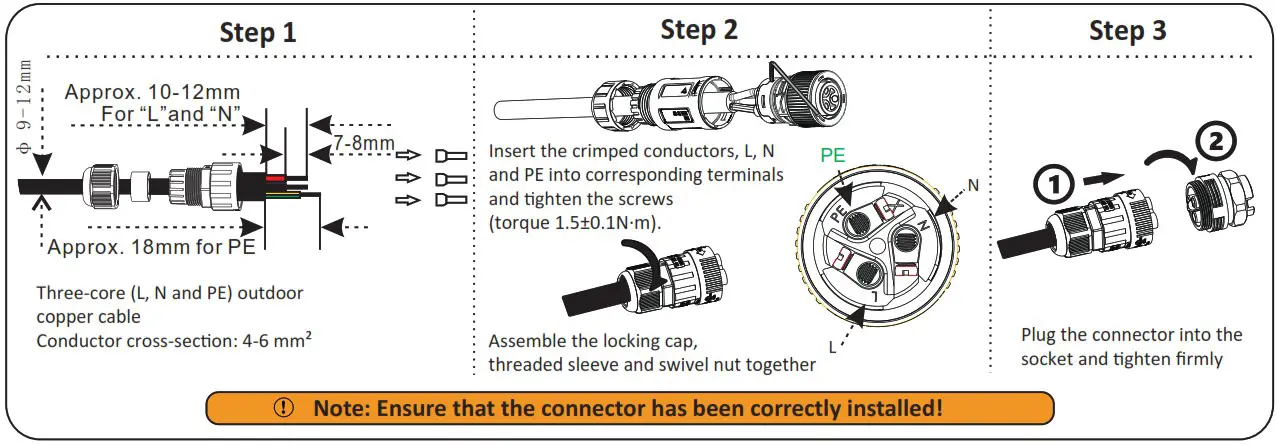 SUNPOWER RESERVE INV 1 P5 L1 INT Solar Storage Battery - Electrical Connections 6