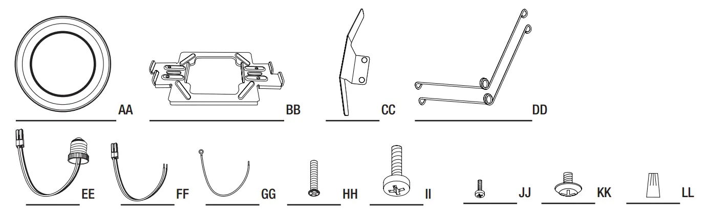 FEIT Electric 74006 CA V2 7.5 Inch Universal Disk 4 Way LED Light Fixture - HARDWARE INCLUDED