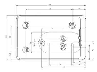 viveroo one 12 9 Inch Mounting Frame with Charging - Product dimensions 1