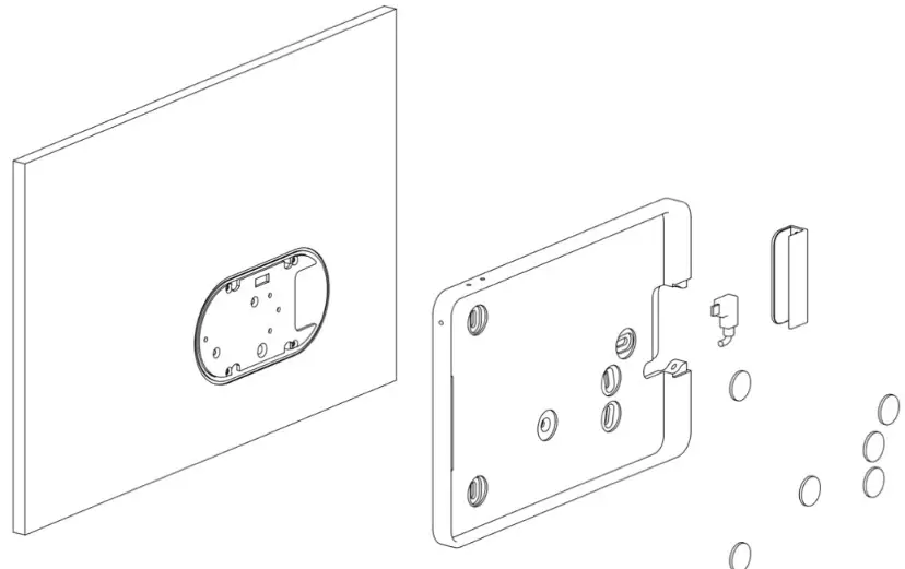 viveroo one 12 9 Inch Mounting Frame with Charging - Product dimensions 5