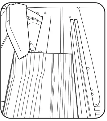 Ozito TBS2010 Table Saw with Stand - Cuts