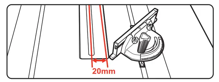 Ozito TBS2010 Table Saw with Stand - GAUGE