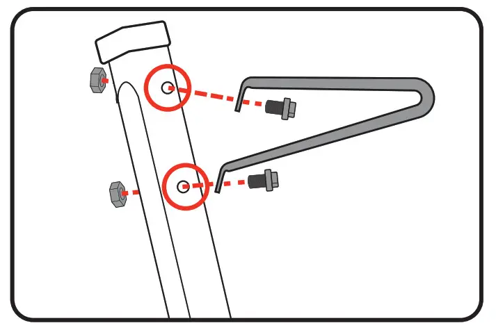Ozito TBS2010 Table Saw with Stand - bolts