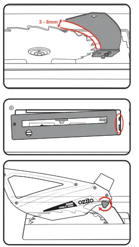 Ozito TBS2010 Table Saw with Stand - boltsd