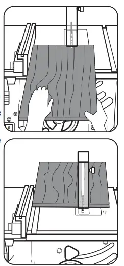 Ozito TBS2010 Table Saw with Stand - button