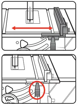 Ozito TBS2010 Table Saw with Stand - dimension