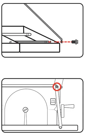 Ozito TBS2010 Table Saw with Stand - power cord