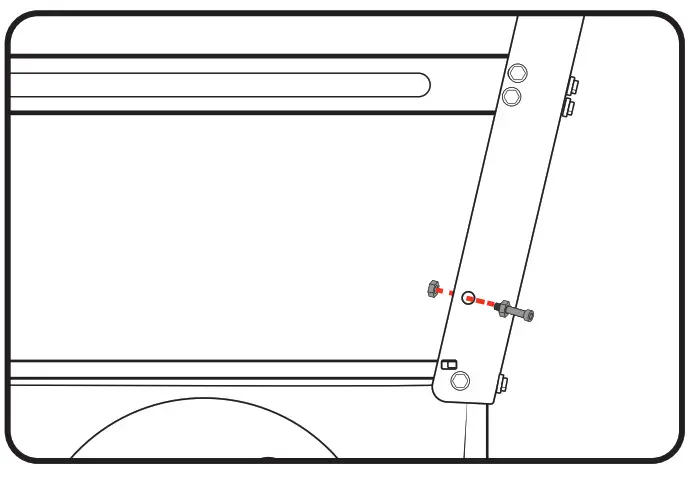 Ozito TBS2010 Table Saw with Stand - screw