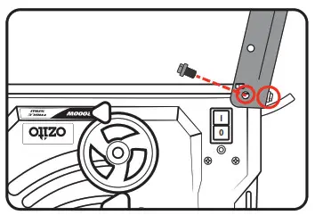 Ozito TBS2010 Table Saw with Stand - table leg