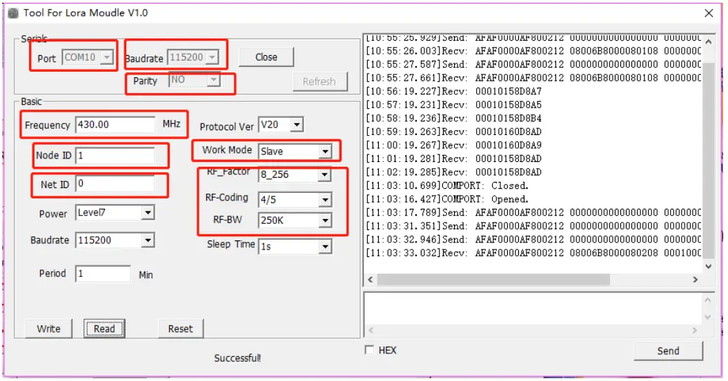 Appcon Wireless YRS-10CL Wireless Temperature Sensor - Parameter configuration 2