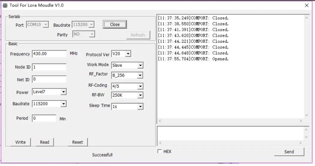 Appcon Wireless YRS-10CL Wireless Temperature Sensor - Parameter configuration 3