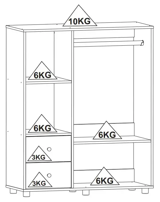 Olivar 547618 Montessori Wardrobe