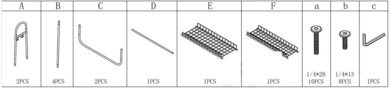 CASAINC 754 Double Rods Multifunctional Bedroom Clothing Rack - Fig 1