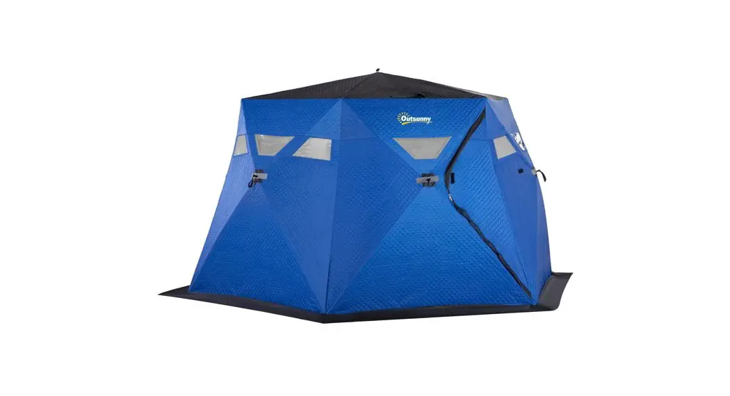 Outsunny Ab1-013v00db 4 Person Insulated Ice Fishing Shelter Pop-up Portable Ice Fishing Tent Instruction Manual Outsunny Ab1-013v00db 4 Person Insulated Ice Fishing Shelter Pop-up Portable Ice Fishing Tent Instruction Manual