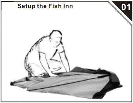 Outsunny AB1 013V00DB 4 Person Insulated Ice Fishing Shelter - Product Overview 1