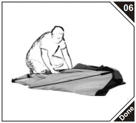 Outsunny AB1 013V00DB 4 Person Insulated Ice Fishing Shelter - Product Overview 12