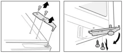 BOMANN VS 7350 Household Larder Refrigerator - Replacing the door hinge