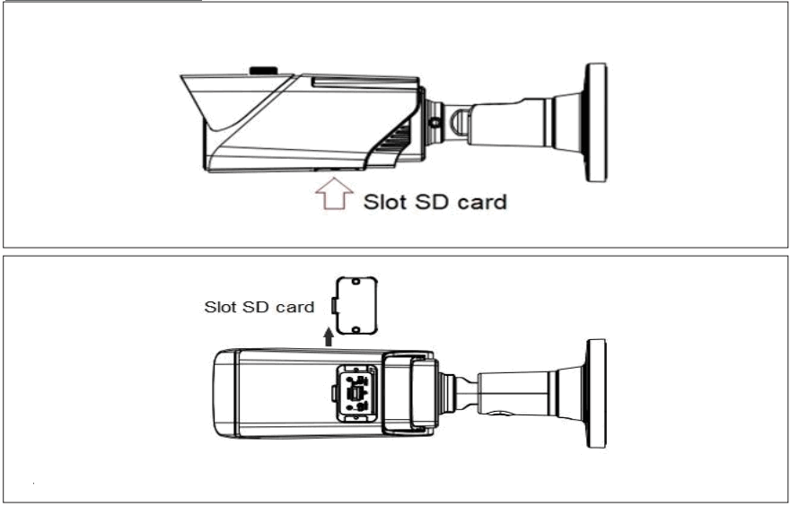urmet H265 Series IP Camera - Card Installation