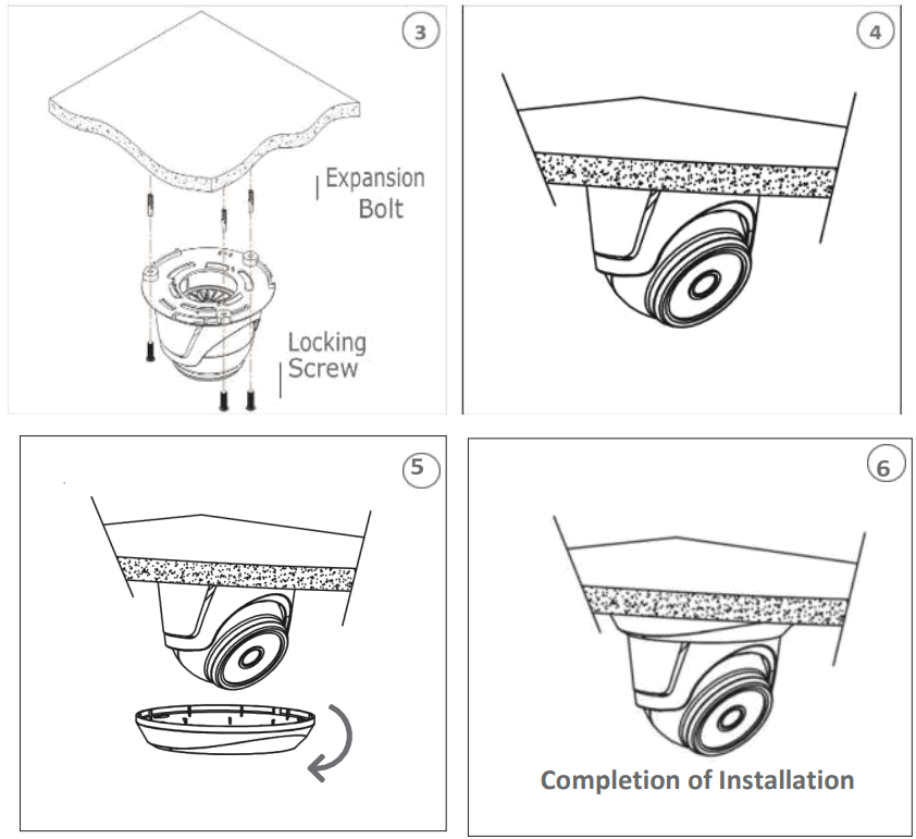 urmet H265 Series IP Camera - Ceiling Mounting 2
