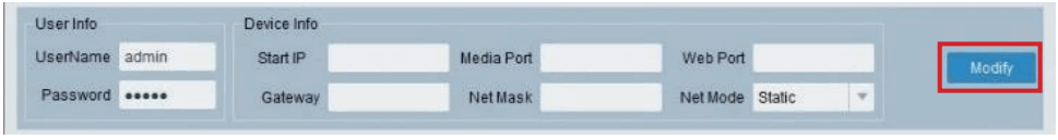 urmet H265 Series IP Camera - IP address