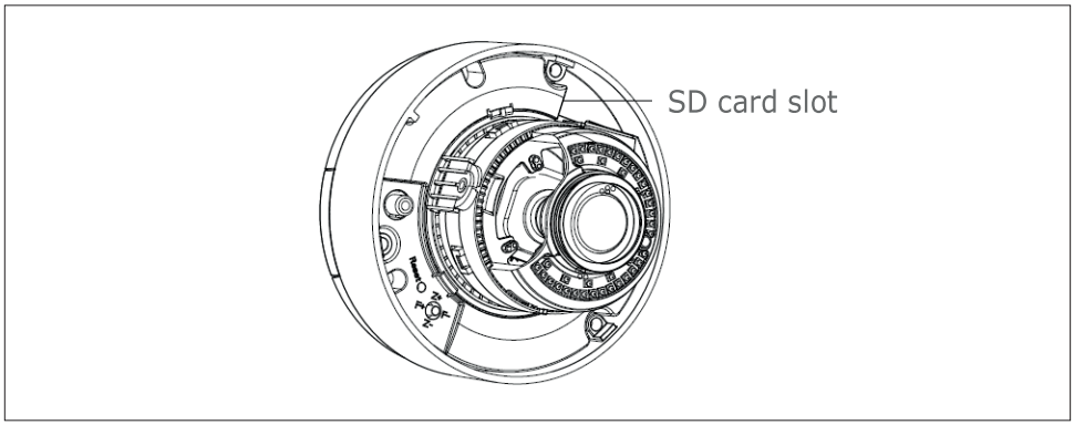 urmet H265 Series IP Camera - SD Card Installation 3