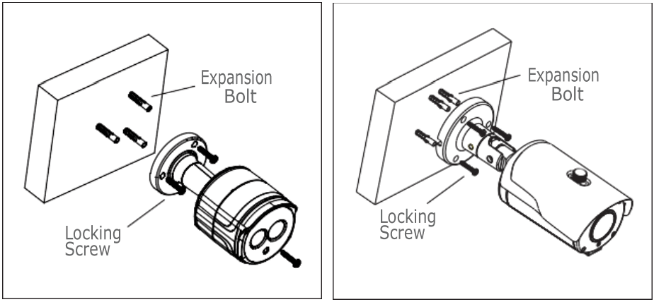 urmet H265 Series IP Camera - Wall Mounting
