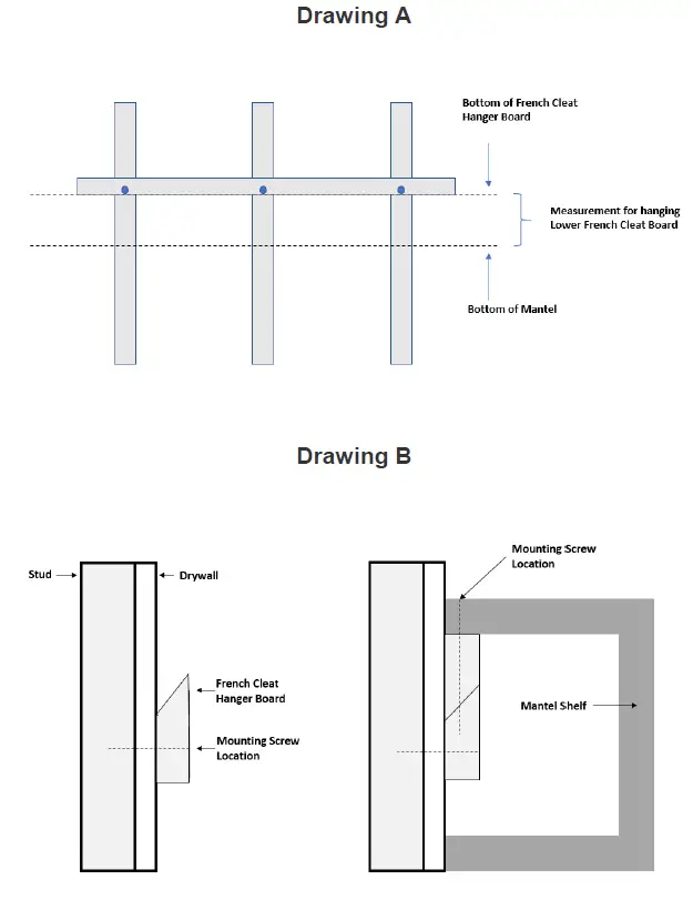 MantelsDirect 59299 Modern Ember Mantel Shelf 1