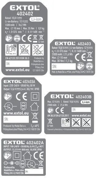 EXTOL 402402 Cordless Drill-FIG14