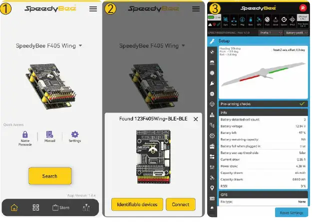SpeedyBee-F405-WING-APP-Fixed-Wing-Flight-Controller-13