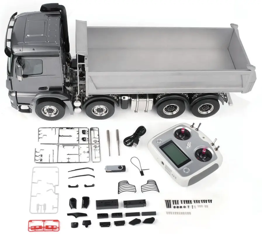 RC4WD VV-JD00058 114 8x8 Forge Hydraulic Dump Truck - PARTS LIST