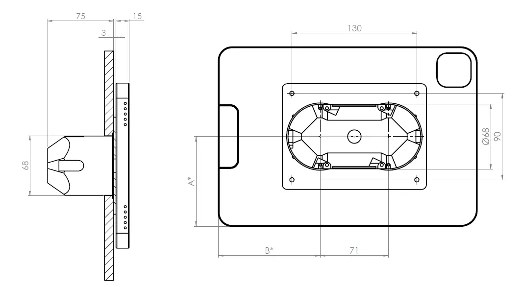 viveroo-One-Ipad-Pro-12-9-Inch-Mounting-Frame-with-Charging-Function-fig- (1)