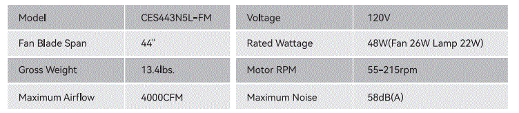 CARRO-CES443N5L-FM-Triton-Integrated-LED-DC-Motor-Smart-Ceiling-Fan-fig-1