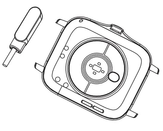 The watch is charged and activated